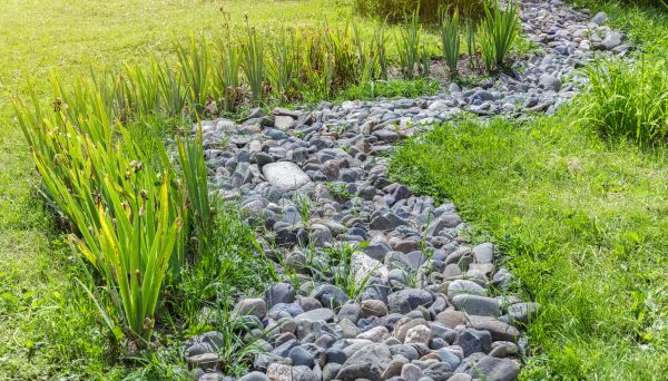 River Rock Garden Installation in Portland