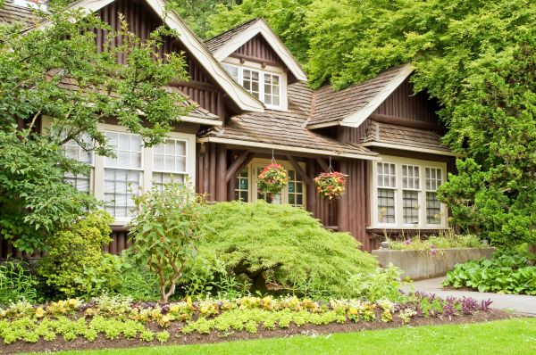 Log Home Landscaping in Portland