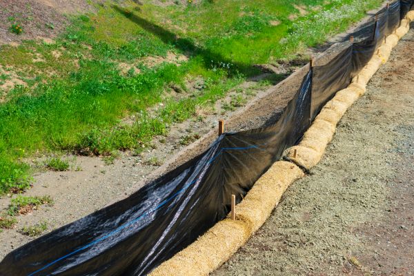 Straw Wattle Installation in Portland